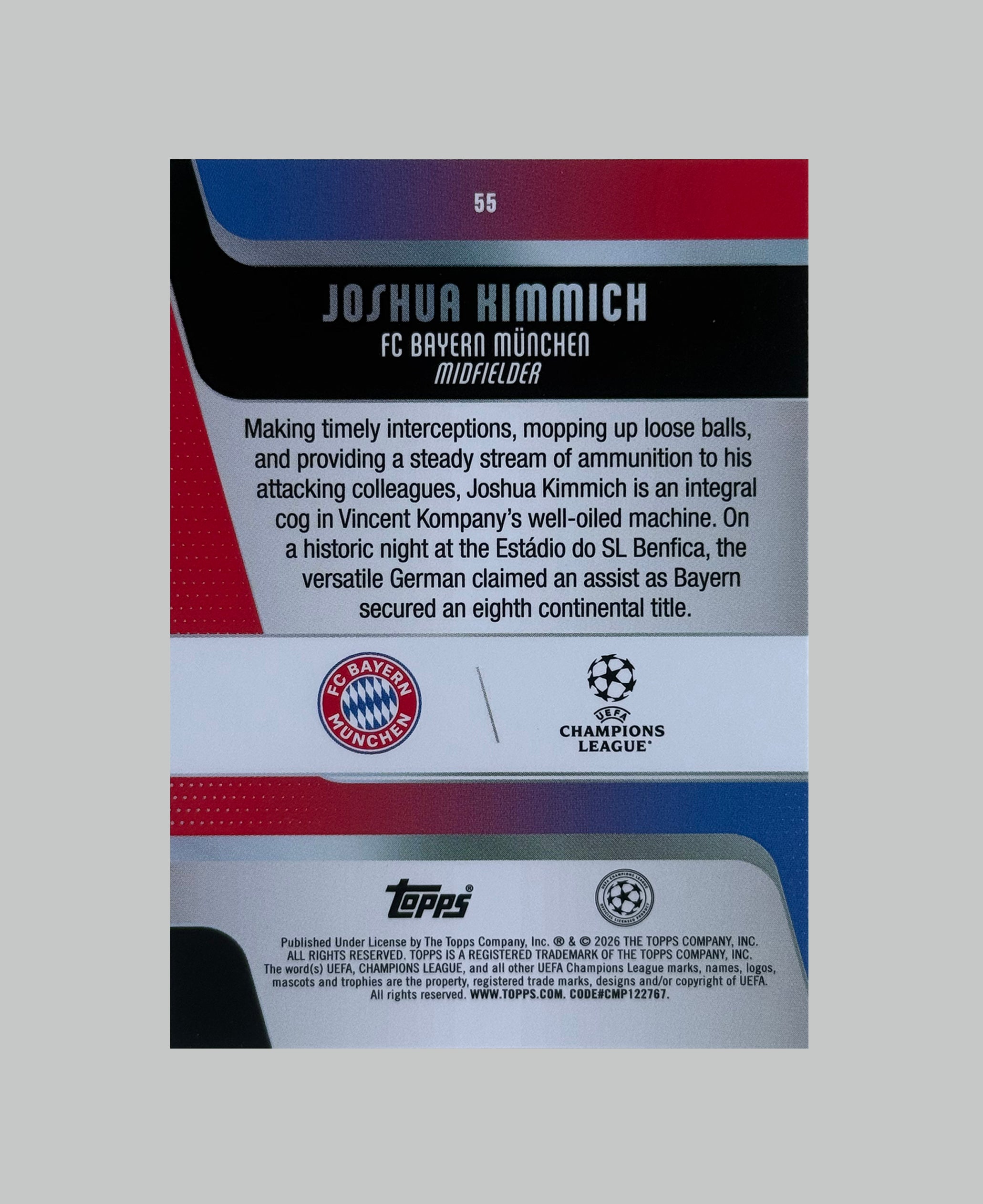 Topps UCC 2025-26 Joshua Kimmich 113/250