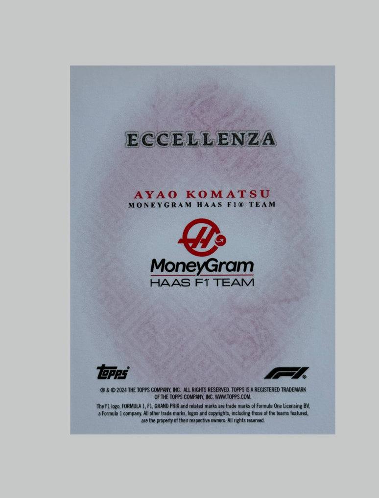 Topps F1 Ecellenza 2024 Ayao Komatsu 05/75