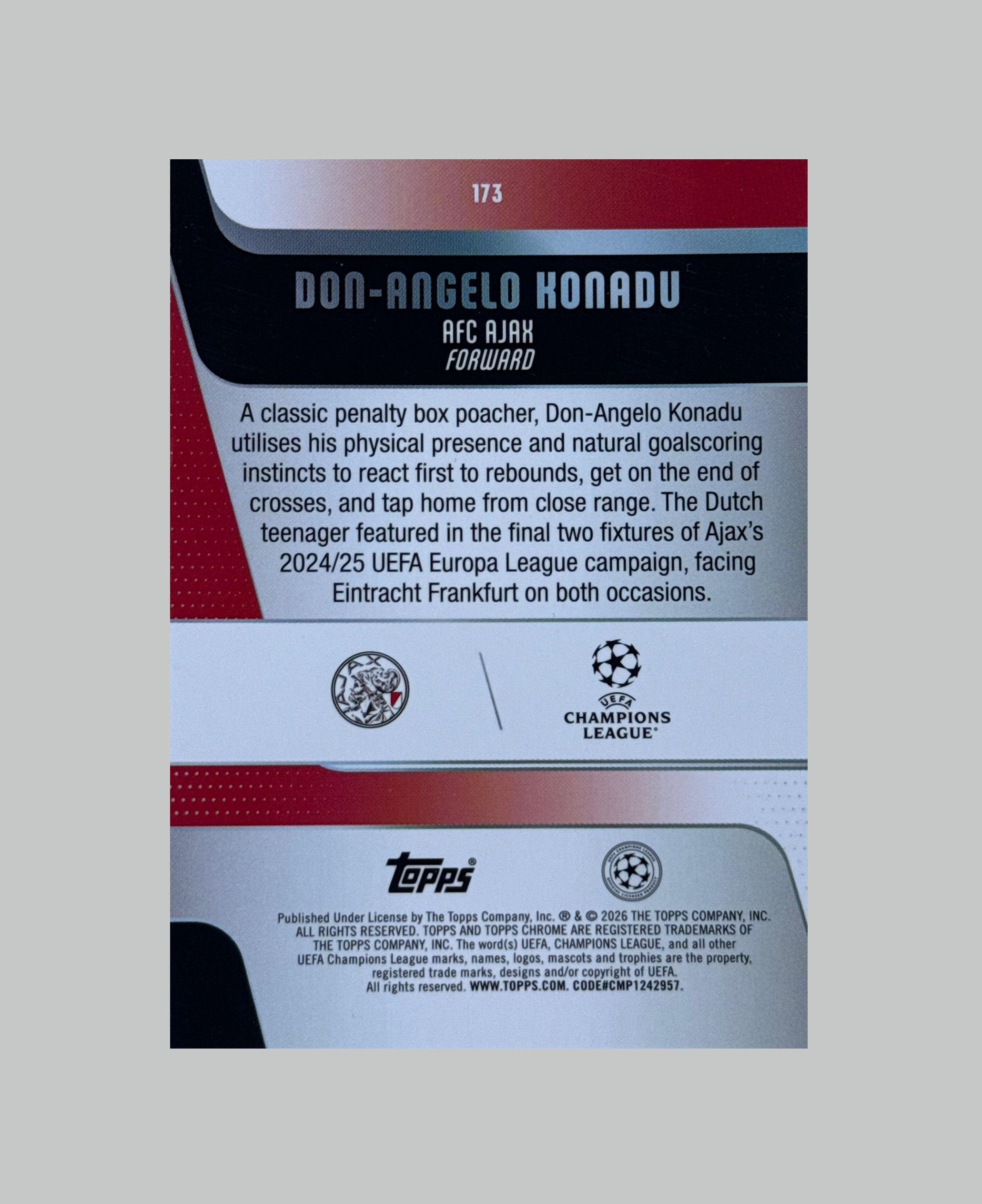Topps Chrome UCC 2025-26 Don-Angelo Konadu (RC)