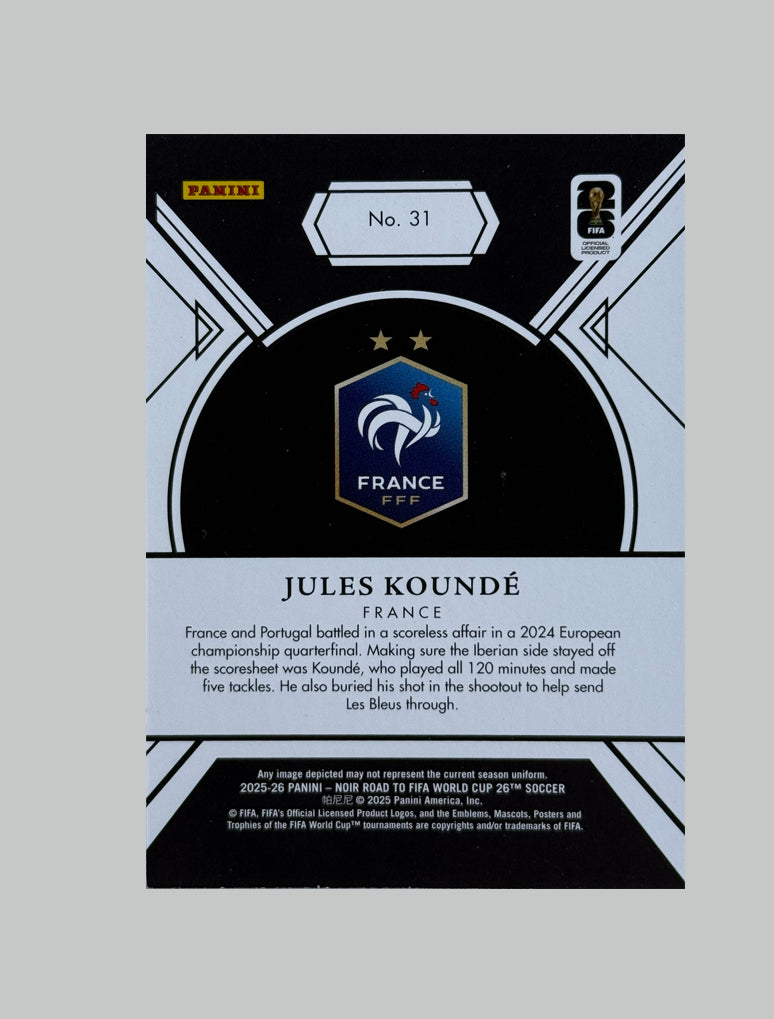 Panini Noir 2025-26 Jules Kounde 36/99