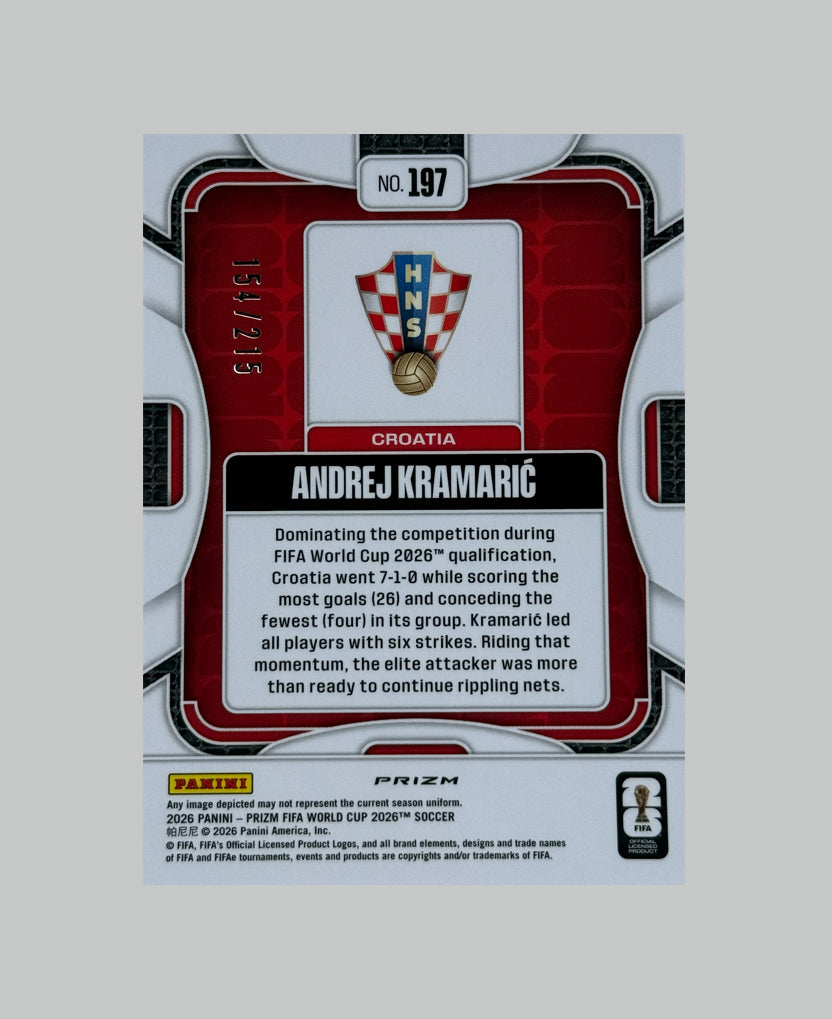 Panini Prizm World Cup 2026 Andrej Kramaric 154/215