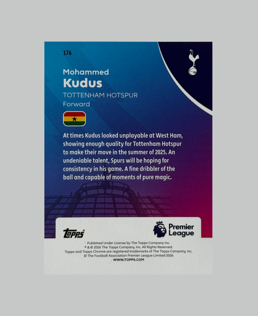 Topps Chrome Premier League 2026 Mohammed Kudus 88/99