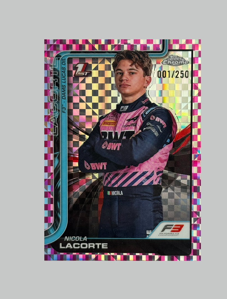 Topps Chrome F1 2025 Nicola Lacorte 001/250