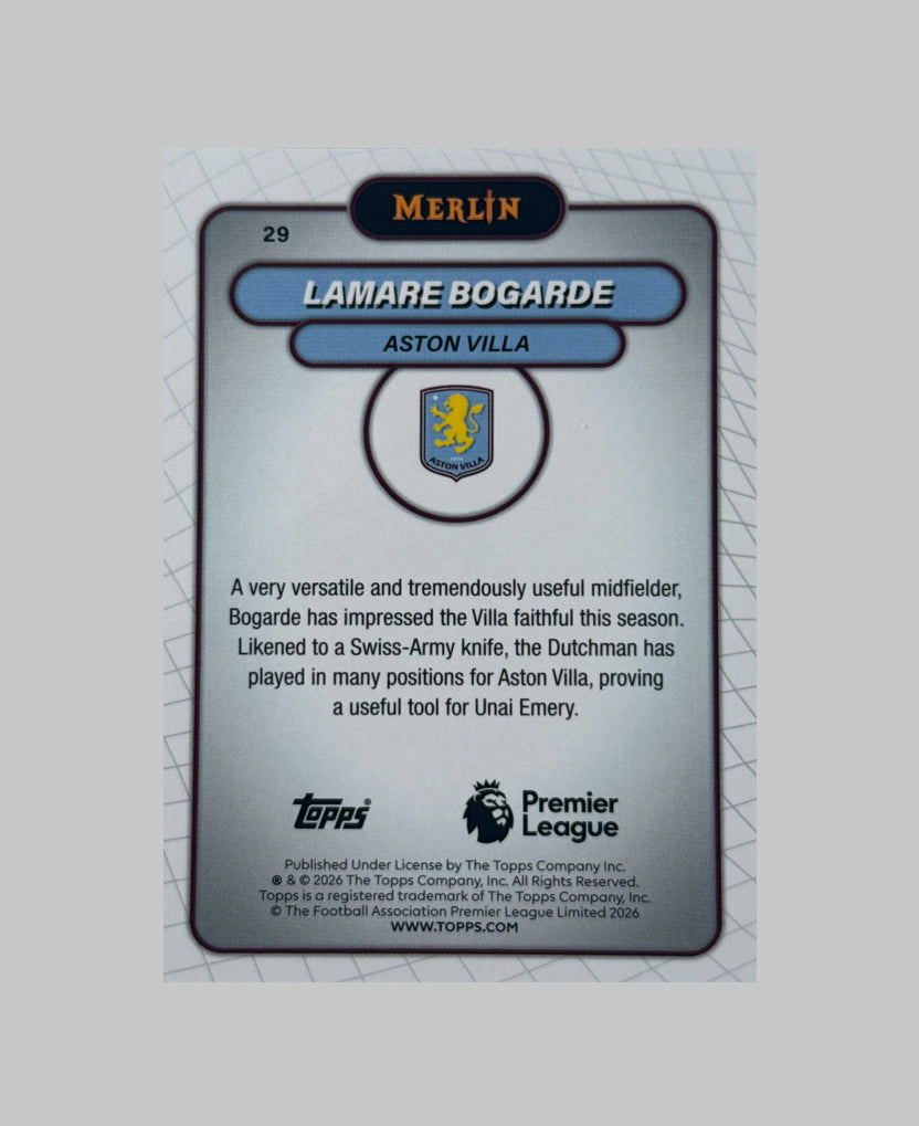 Topps Merlin Premier League 2025-26 Lamare Bogarde 108/199