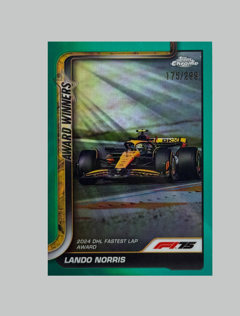 Topps Chrome F1 2025 Lando Norris DHL Fastest Lap 175/299