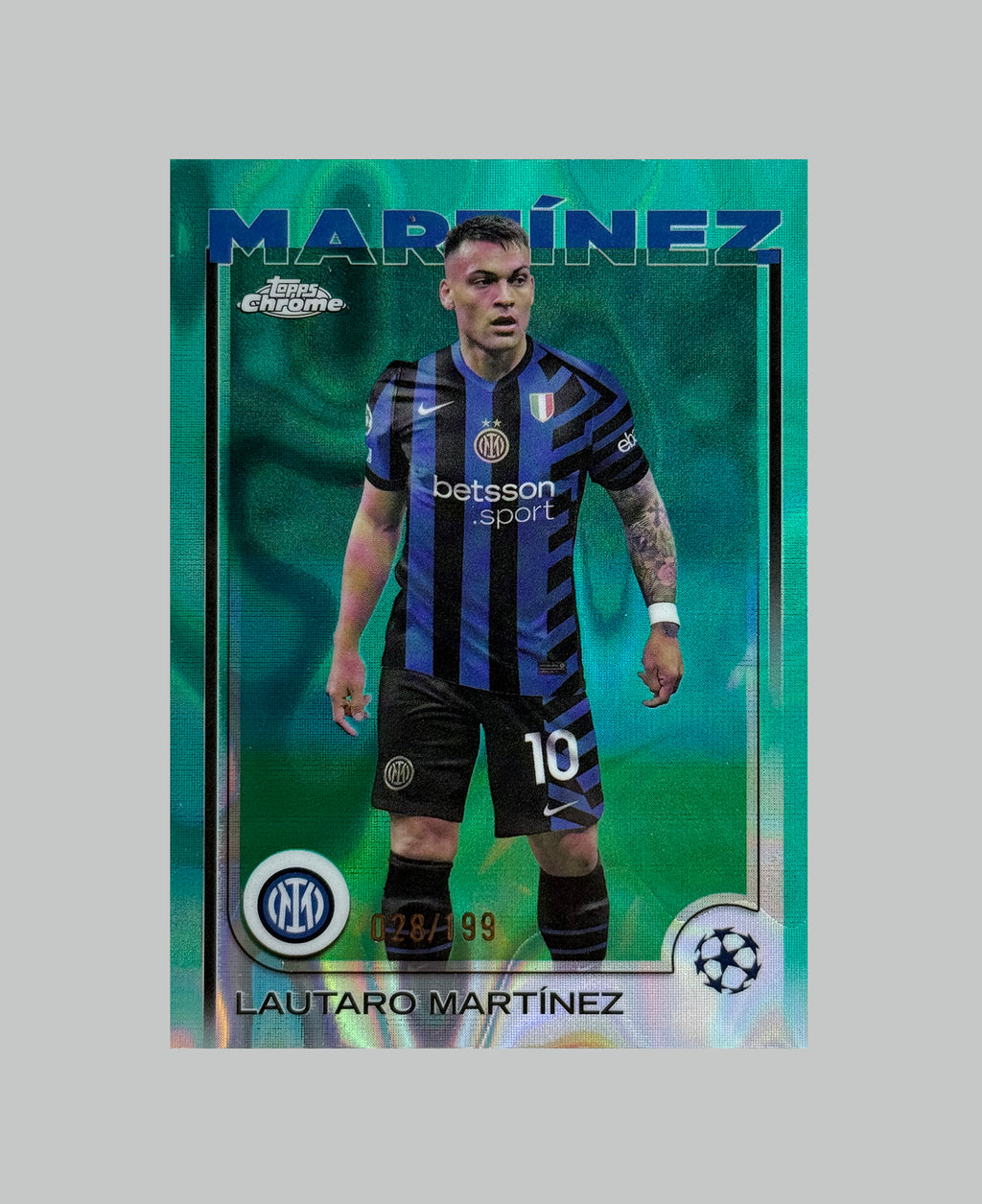 Topps Chrome UCC 2024-25 Lautaro Martinez 028/199