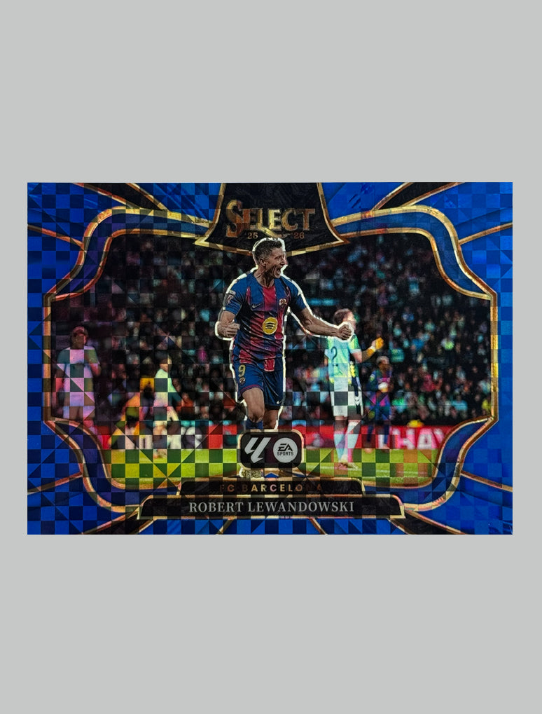 Panini Select La Liga 2025-26 Robert Lewandowski Blue Checker