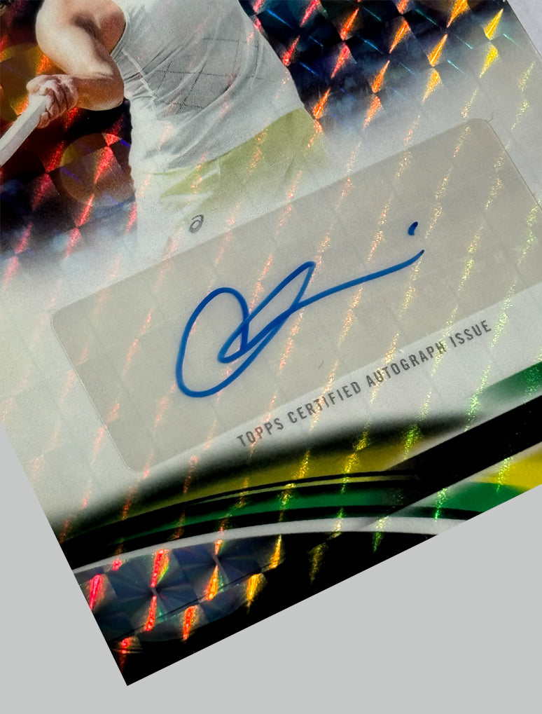 Topps Chrome Tennis 2025 Claire Liu Geometric Refractor Auto