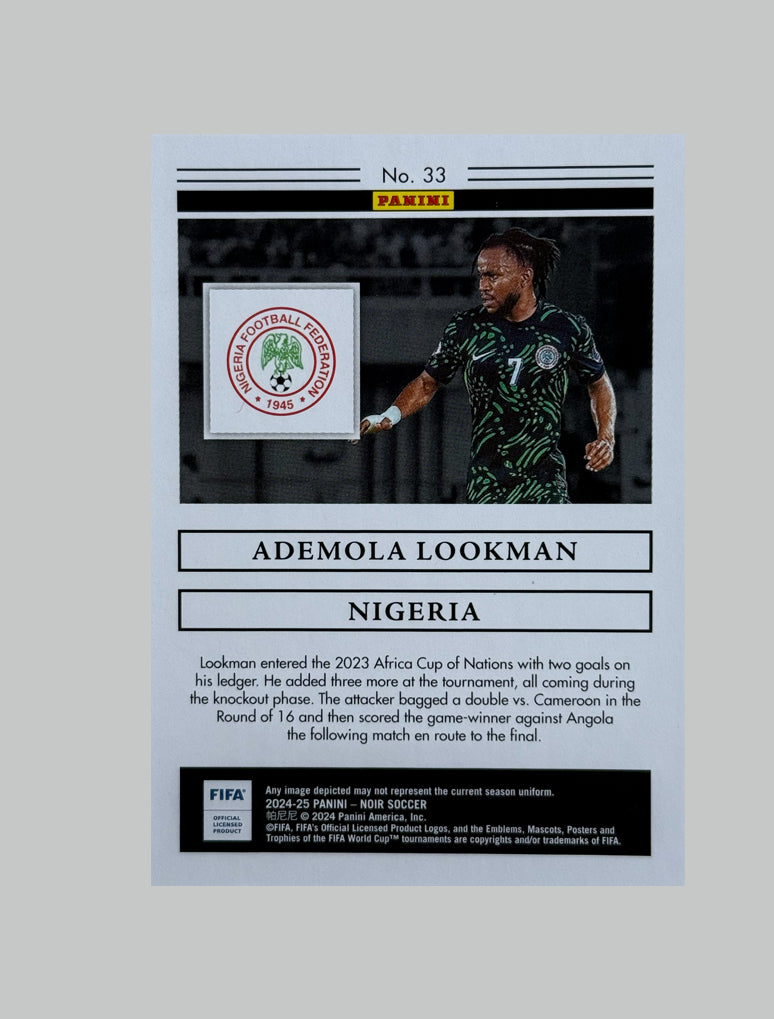 Panini Noir 2024-25 Ademola Lookman 23/49