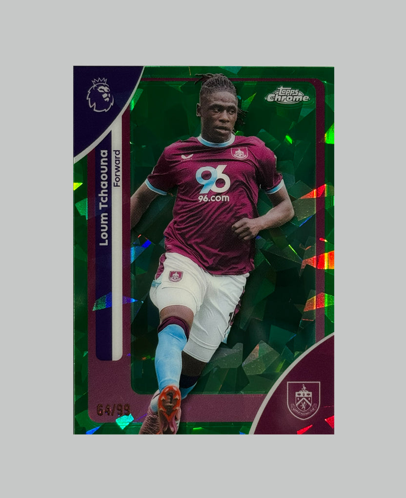 Topps Chrome Premier League 2026 Loum Tchaouna 64/99 Sapphire