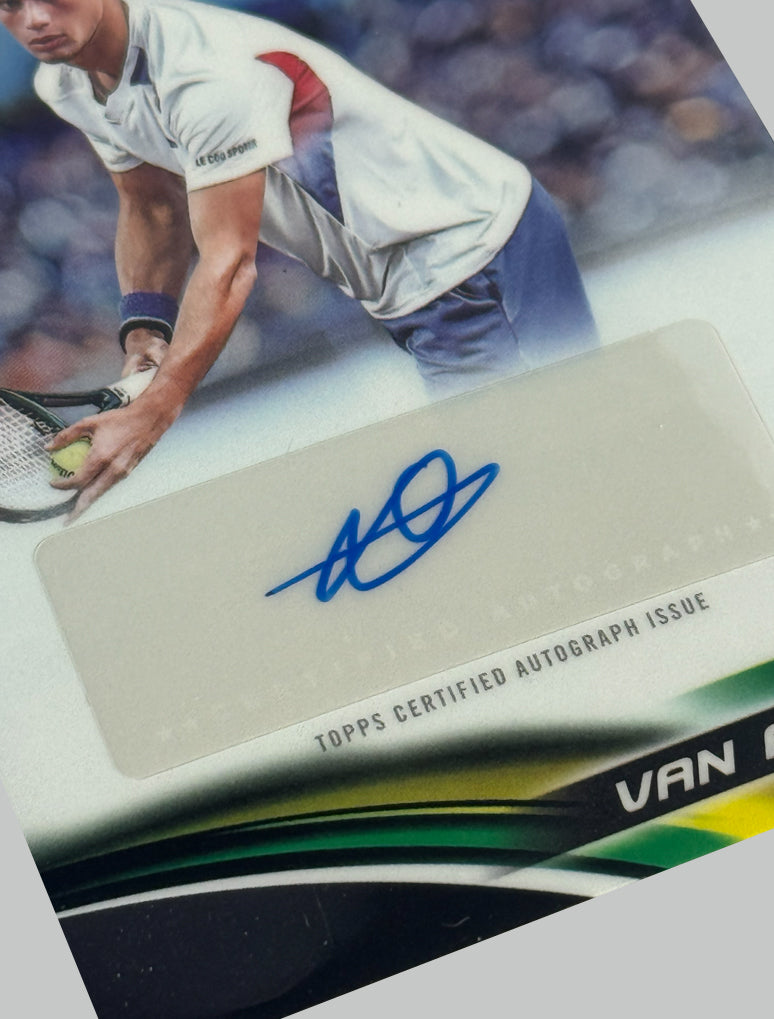 Topps Chrome Tennis 2025 Luca Van Assche Auto