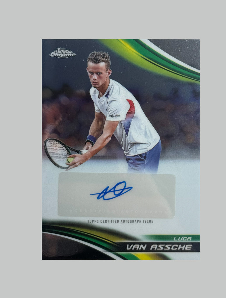 Topps Chrome Tennis 2025 Luca Van Assche Auto