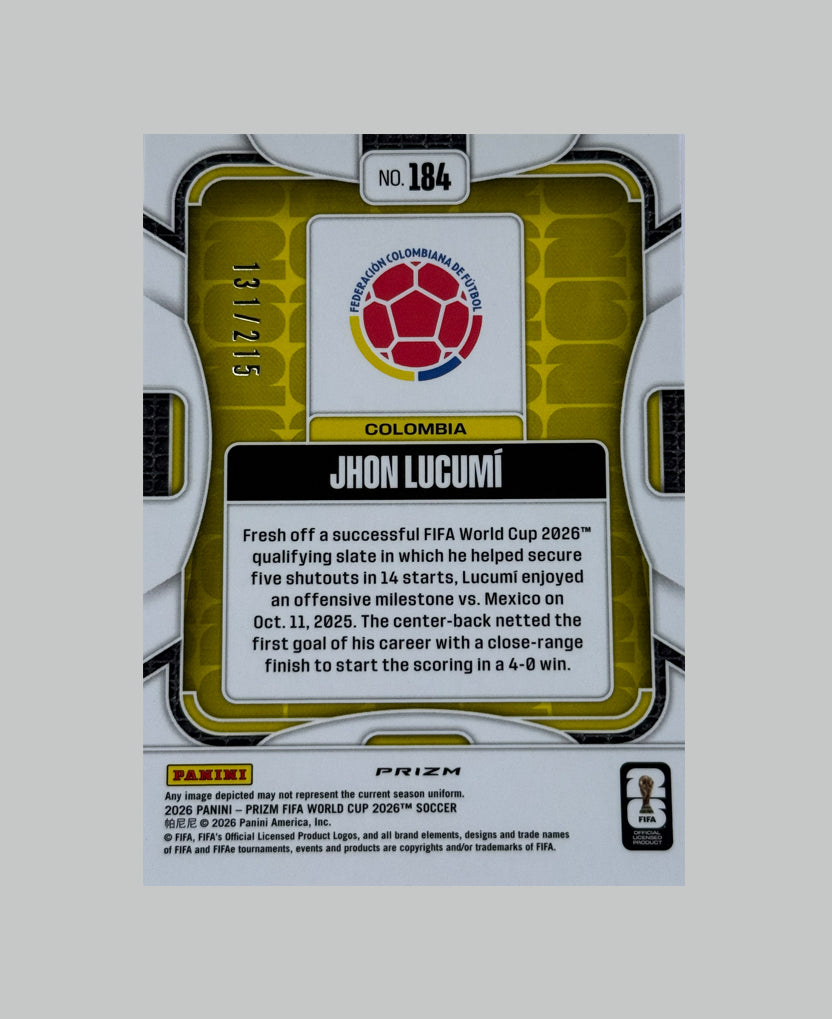 Panini Prizm World Cup 2026 Jhon Lucumi 131/215