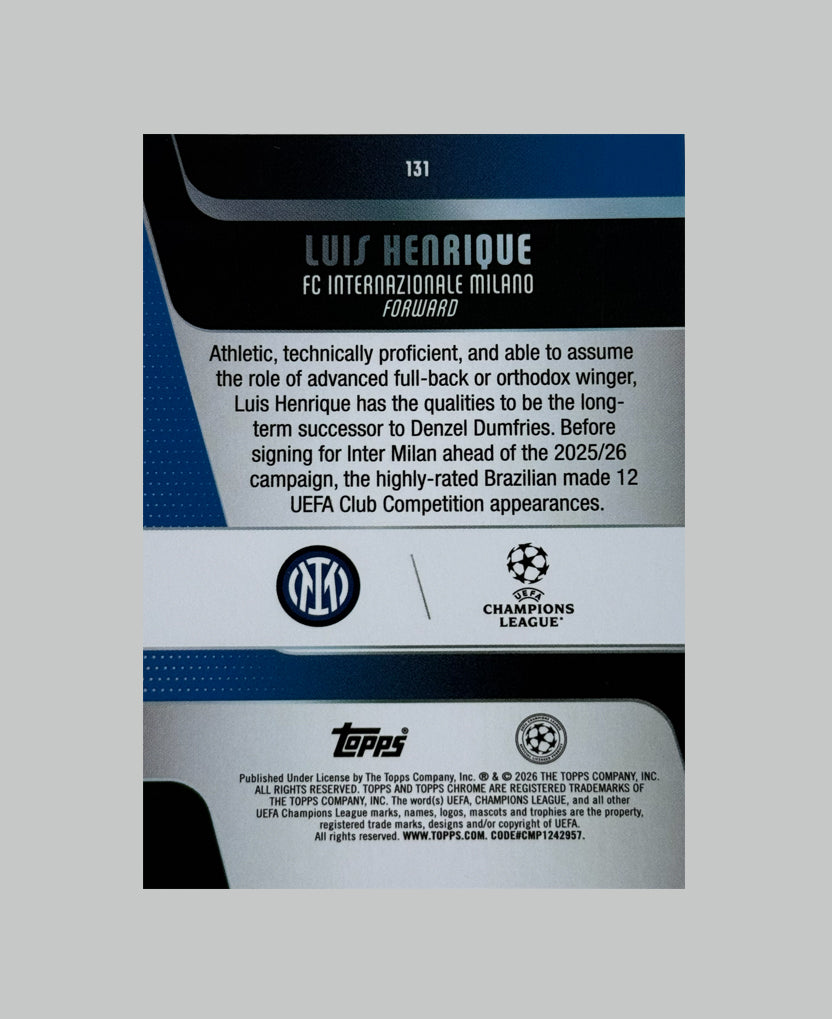 Topps Chrome UCC 2025-26 Luis Henrique Night Vision