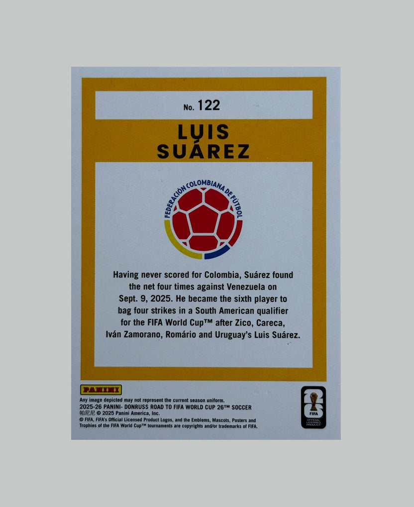 Panini Donruss Road to World Cup 2025-26 Luis Suarez 75/75