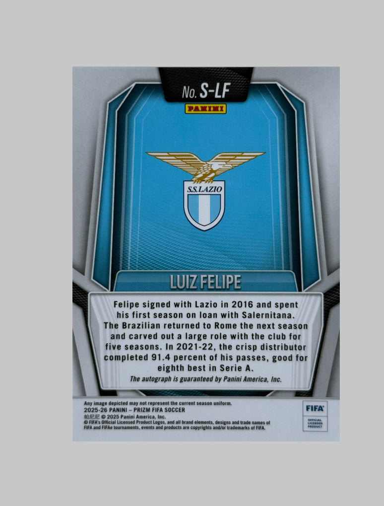 Panini Prizm FIFA 2025-26 Luiz Felipe Auto