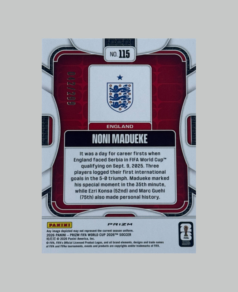 Panini Prizm World Cup 2026 Noni Madueke 042/299
