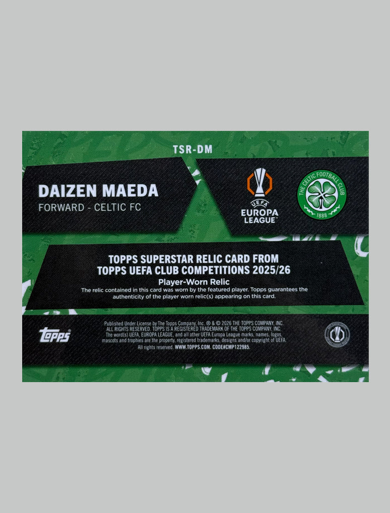 Topps UCC 2025-26 Daizen Maeda 37/50 Relic