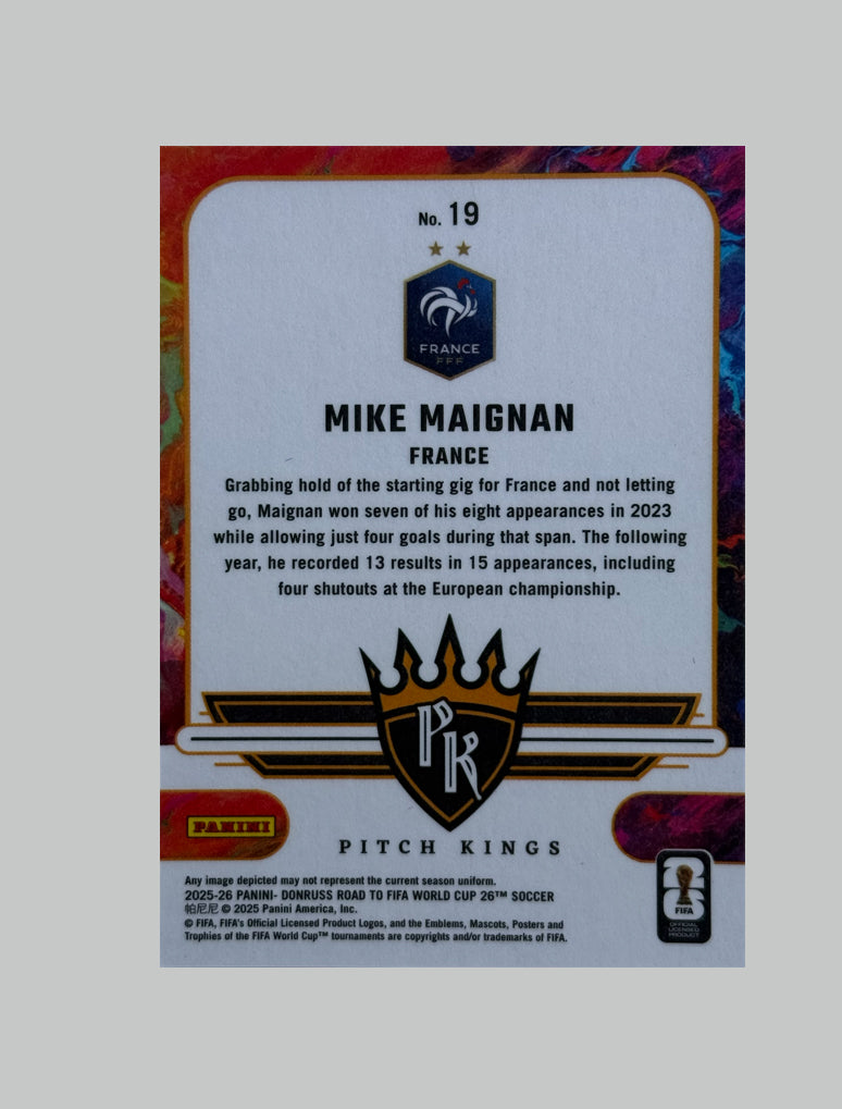 Panini Donruss Road to World Cup 2025-26 Mike Maignan Pitch Kings 044/199