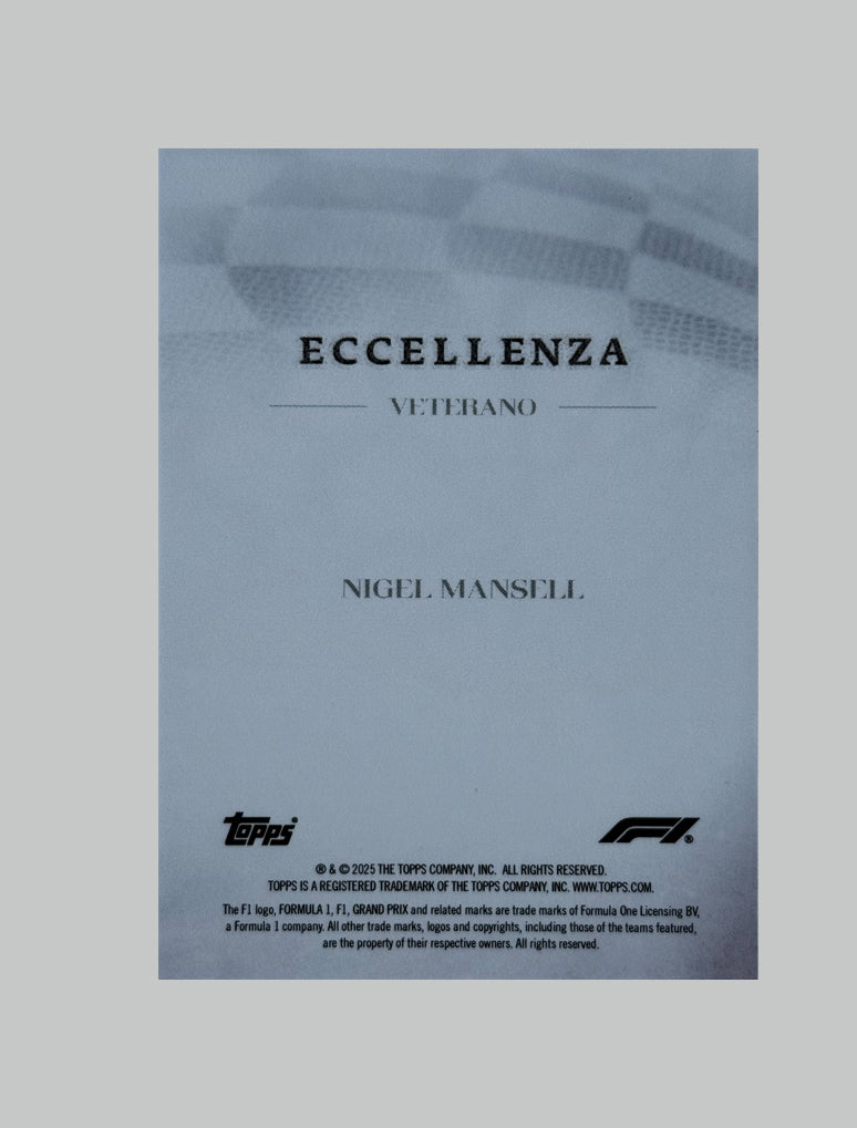 Topps F1 Ecellenza 2025 Nigel Mansell