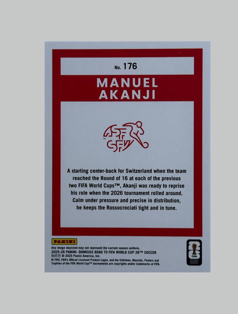 Panini Donruss Road to World Cup 2025-26 Manuel Akanji 077/199