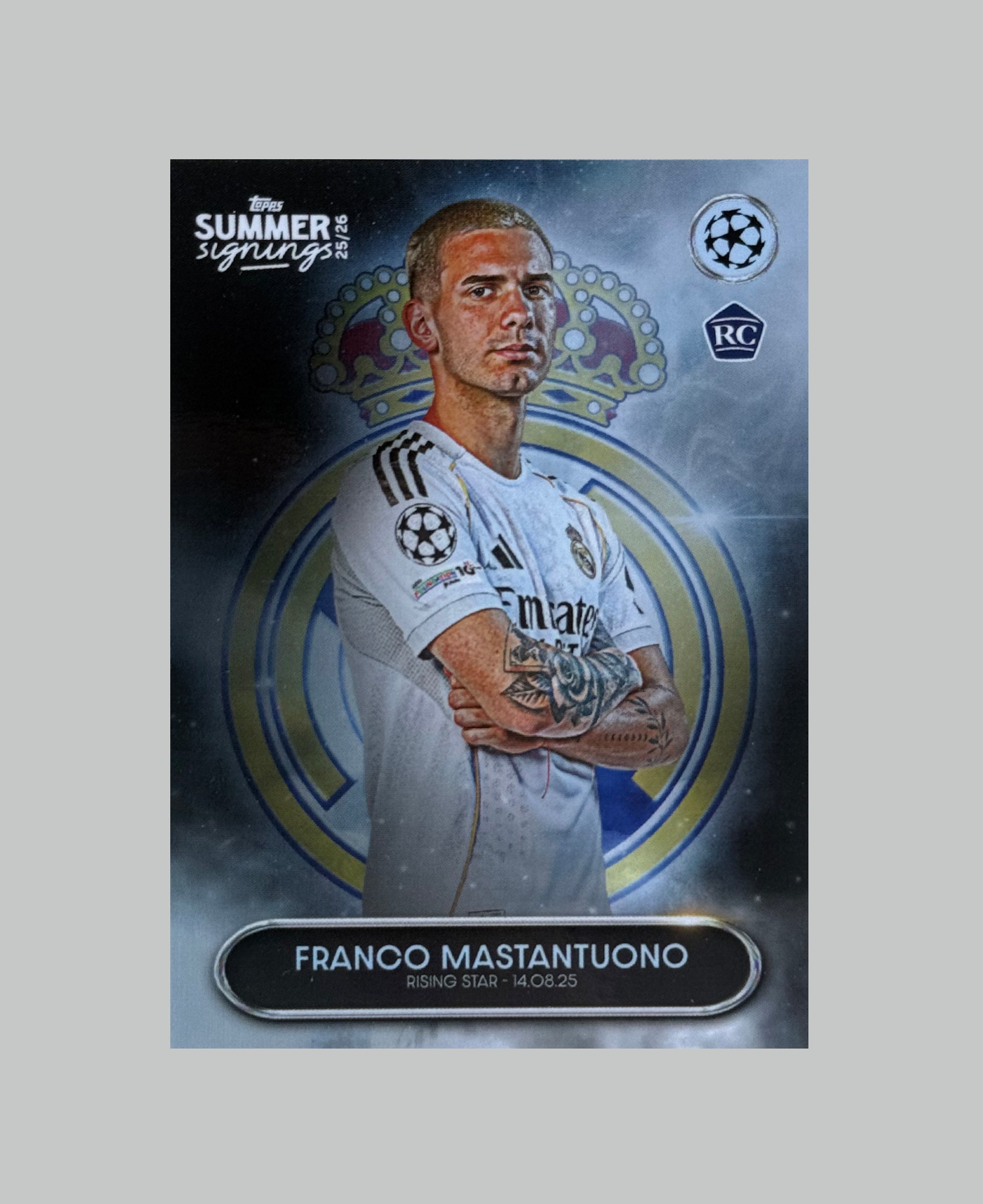 Topps Summer 2025/26 Signings Franco Mastantuono (RC)
