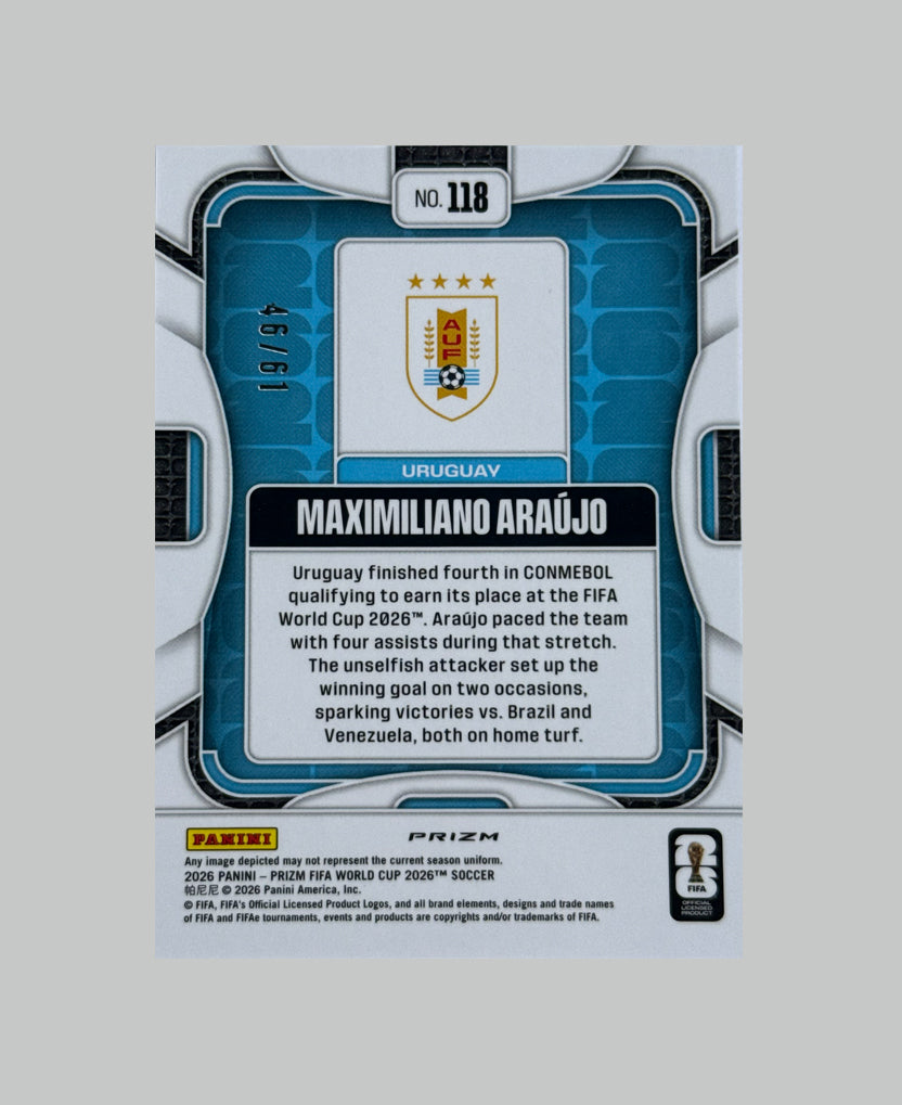 Panini Prizm World Cup 2026 Maximiliano Araujo 46/61