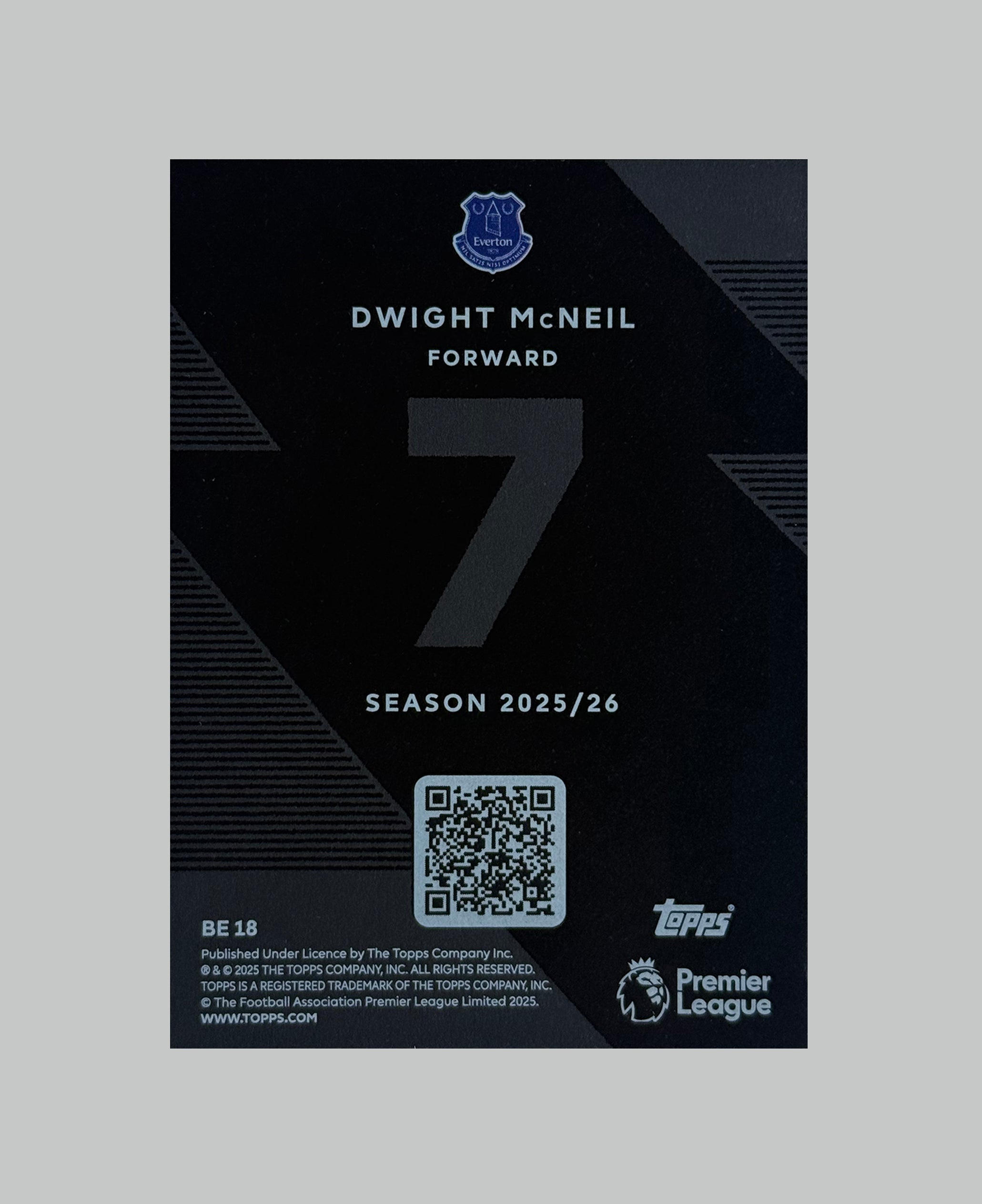 Topps Premier League 2025/26 Dwight McNeil Black Edge
