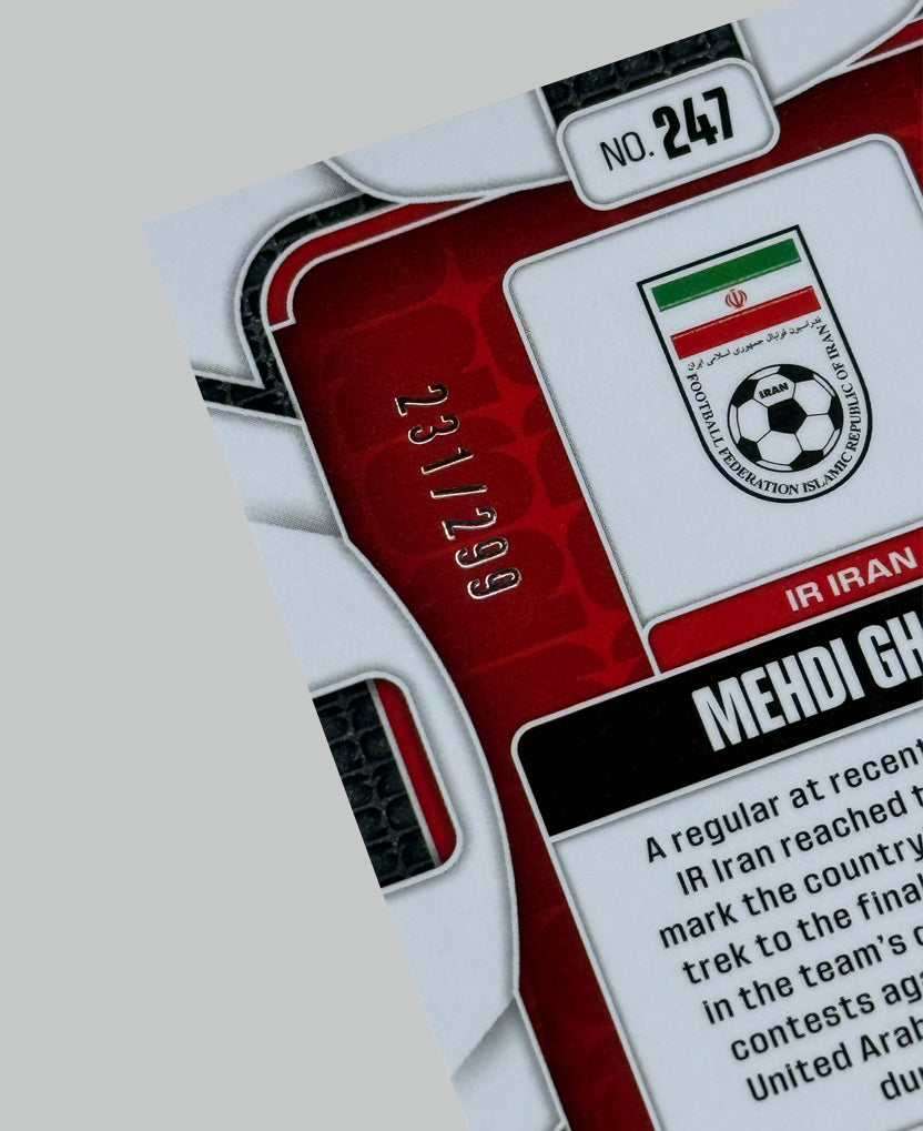 Panini Prizm World Cup 2026 Mehdi Ghayedi (RC) 231/299