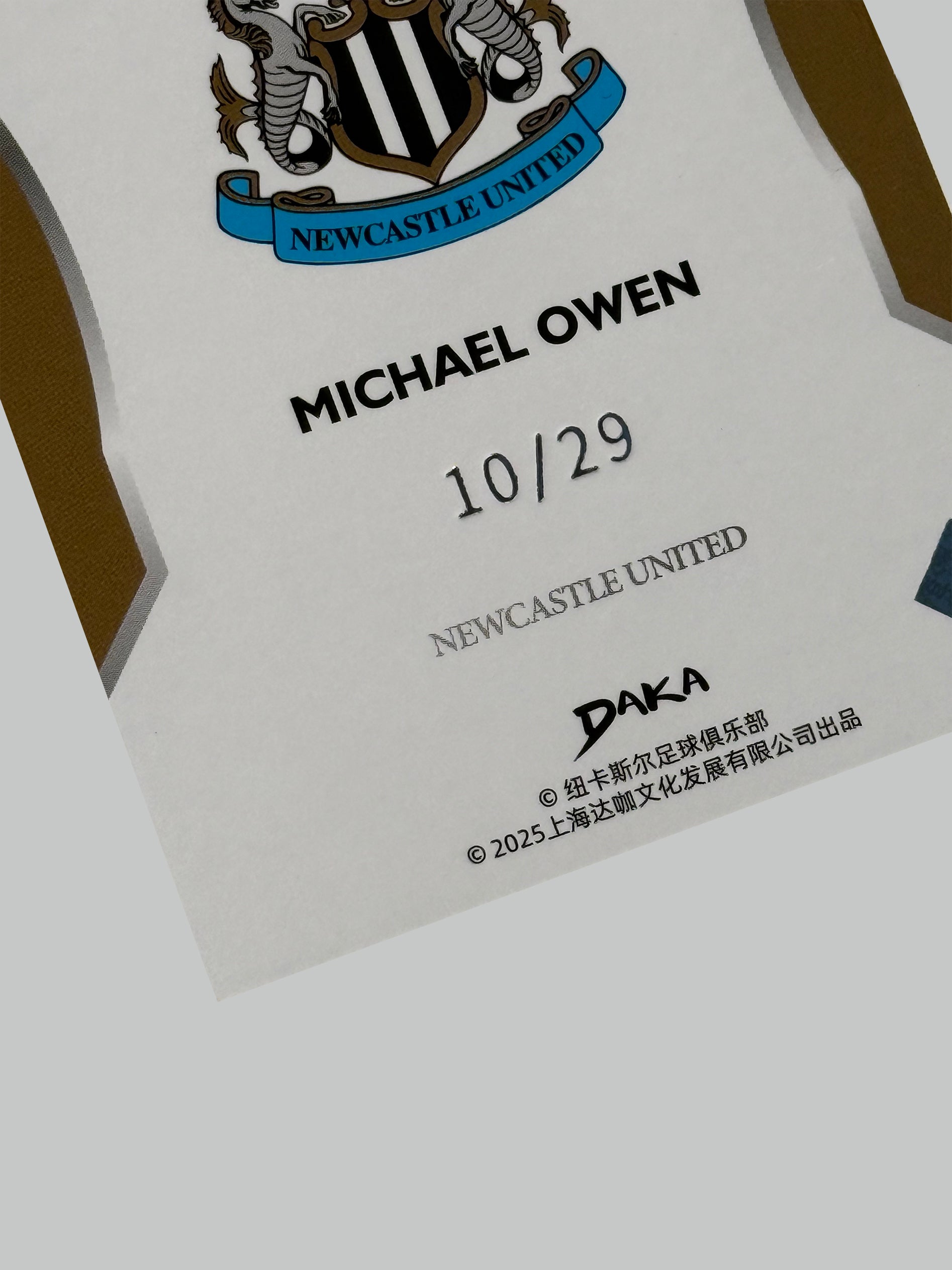 DAKA Europe Card Show Michael Owen 10/29