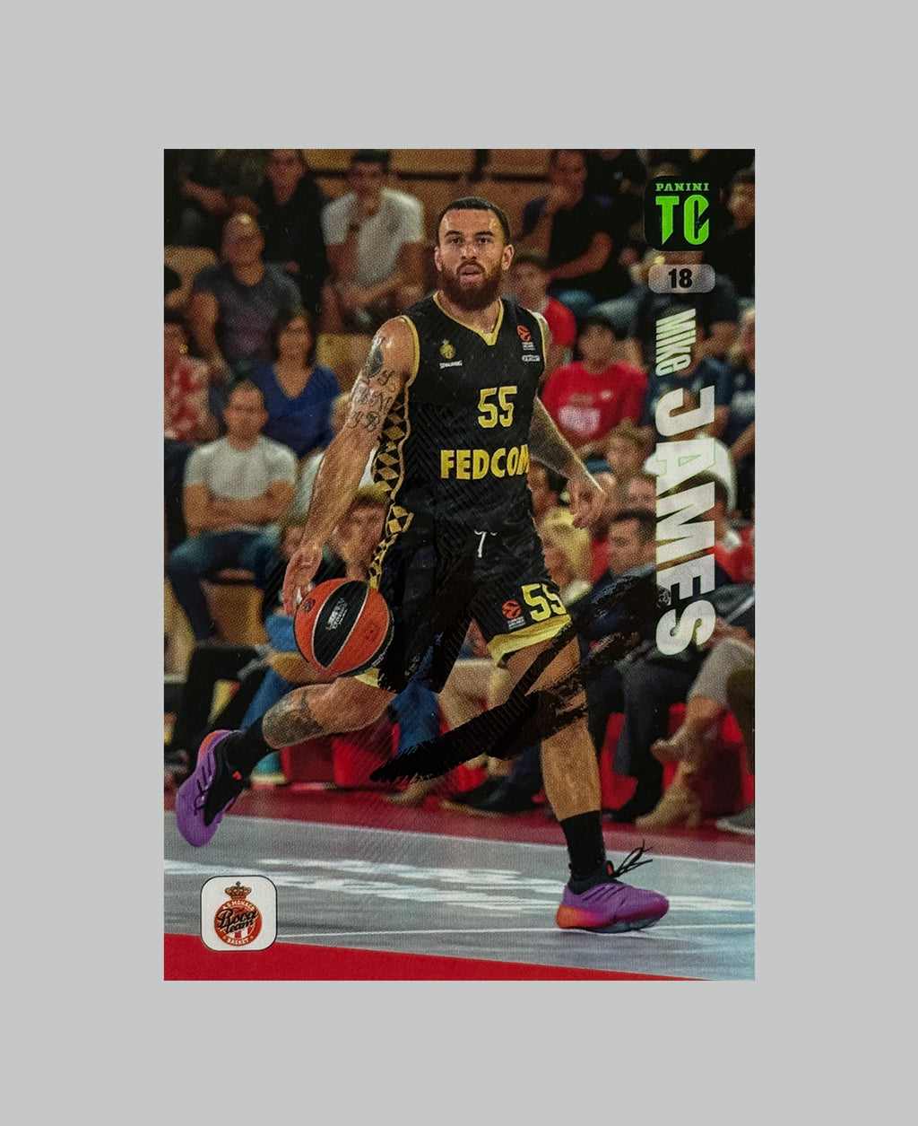 Panini Top Class Euroleague Mike James On Card Auto