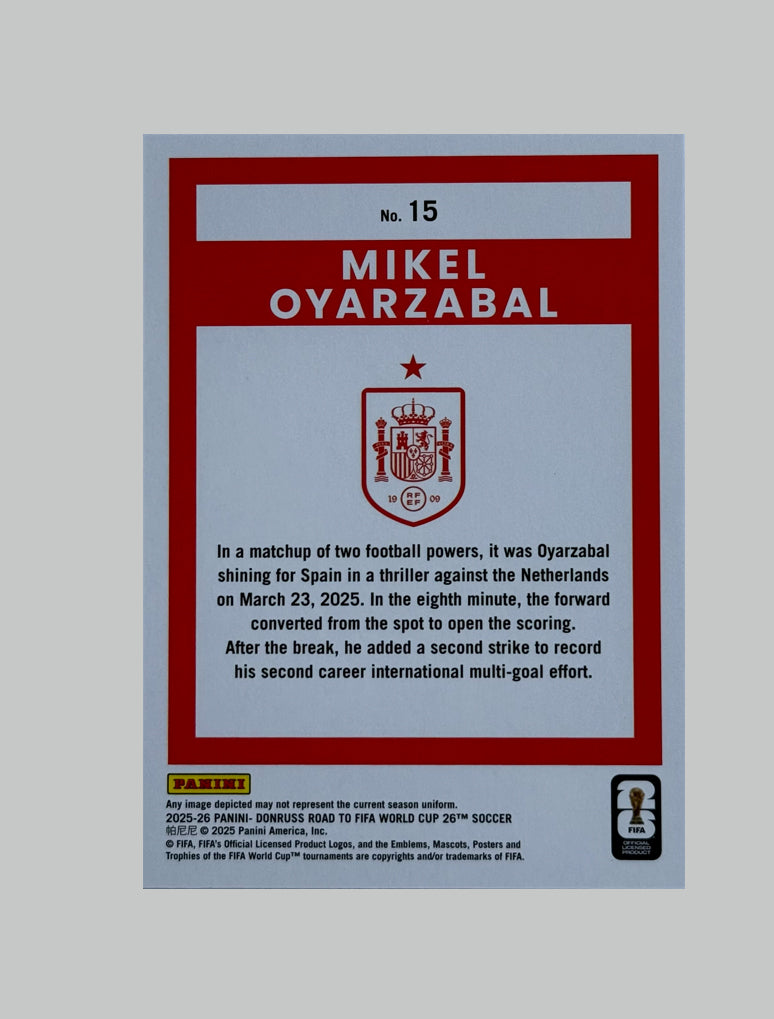 Panini Donruss Road to World Cup 2025-26 Mikel Oyarzabal 151/199