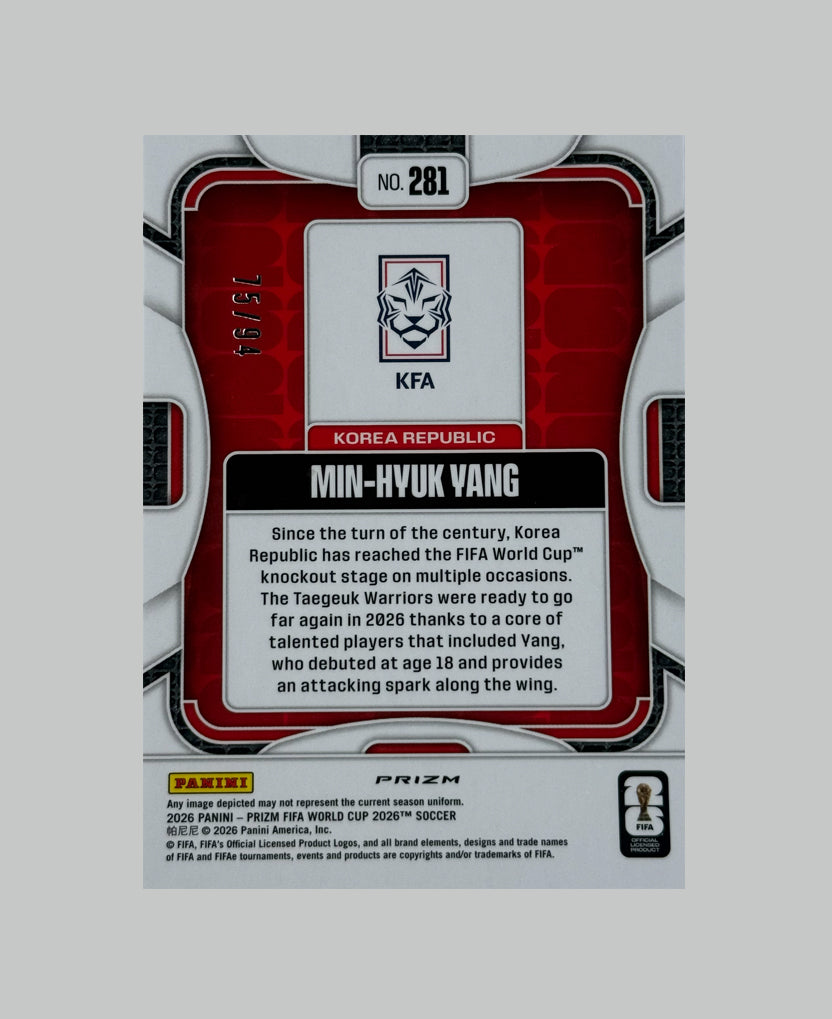 Panini Prizm World Cup 2026 Min-Hyuk Yang 75/94