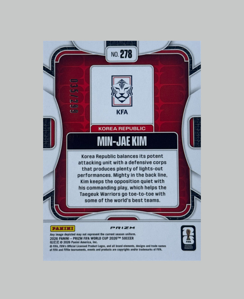 Panini Prizm World Cup 2026 Min-Jae Kim 035/299
