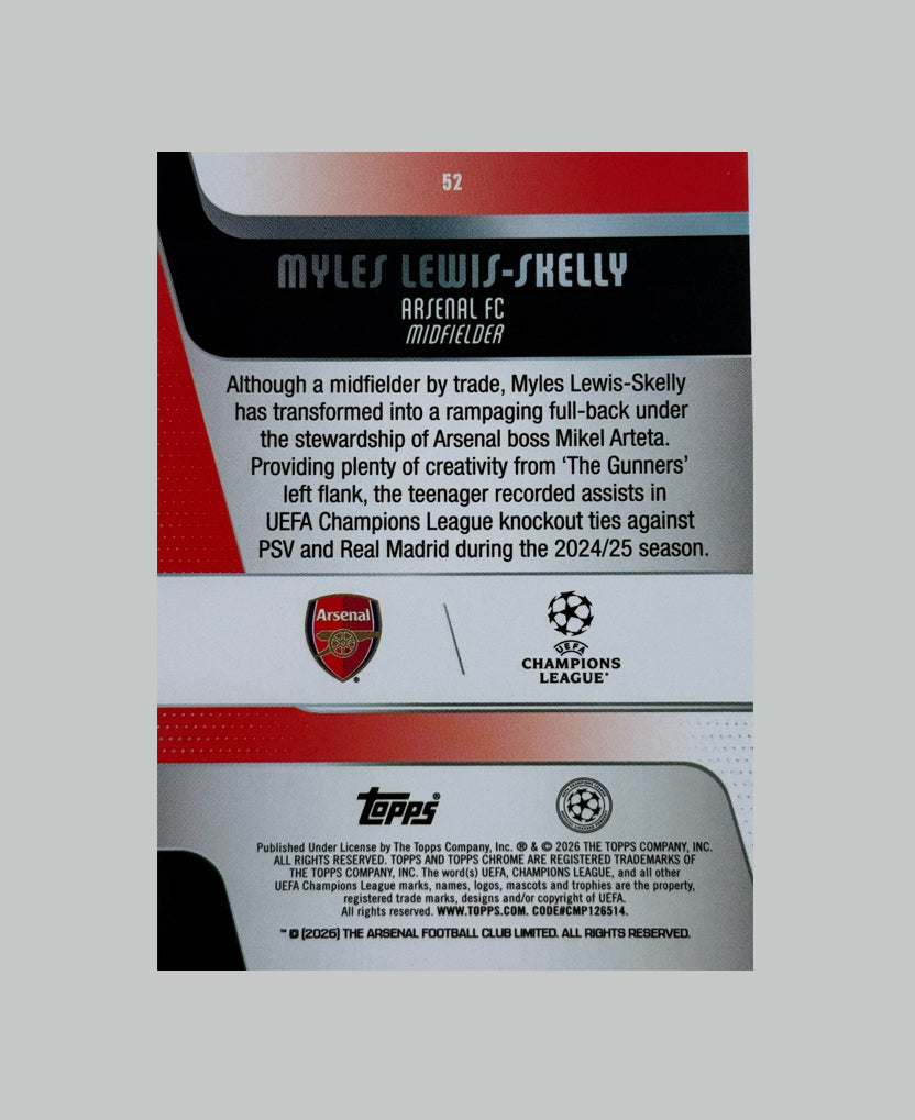 Topps Chrome UCC 2025-26 Myles Lewis-Skelly Night Vision
