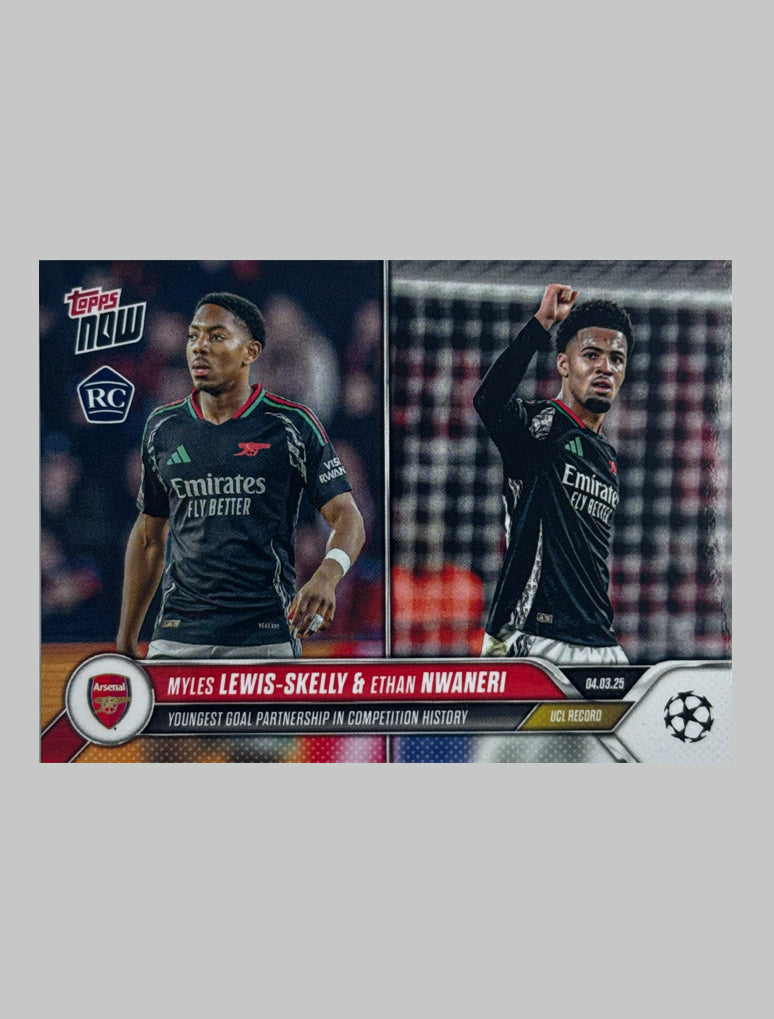 Topps Now Myles Lewis-Skelly & Ethan Nwaneri (Youngest Goal Partnership)