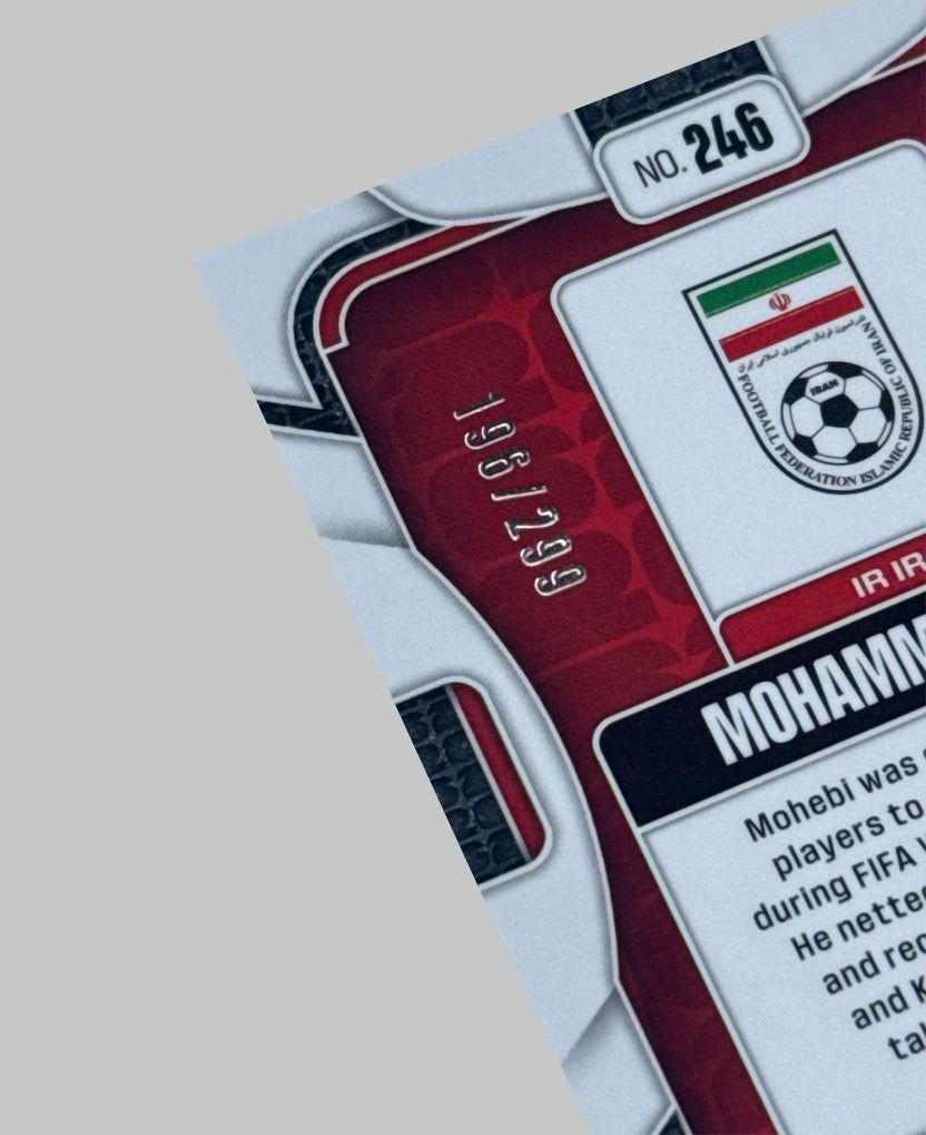 Panini Prizm World Cup 2026 Mohammad Mohebi (RC) 196/299