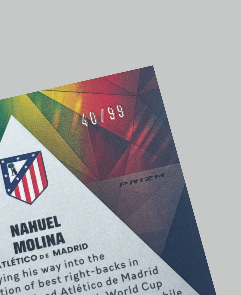 Panini Prizm Club World Cup Nahuel Molina Prizmatic 40/99