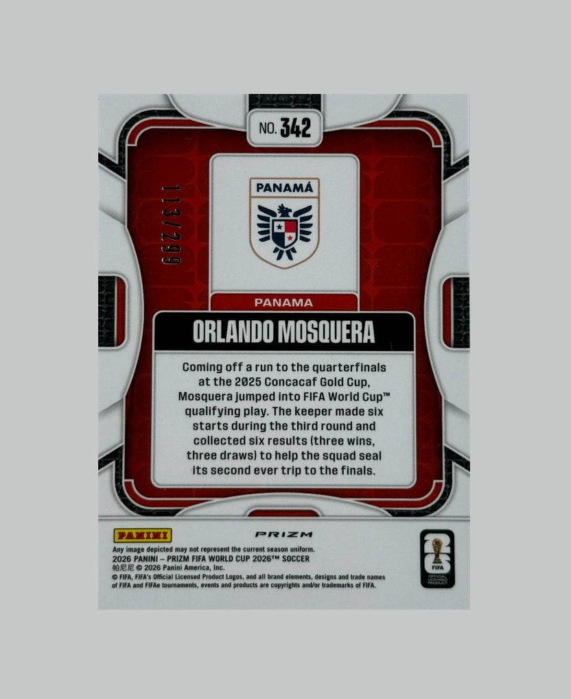 Panini Prizm World Cup 2026 Orlando Mosquera (RC) 113/299