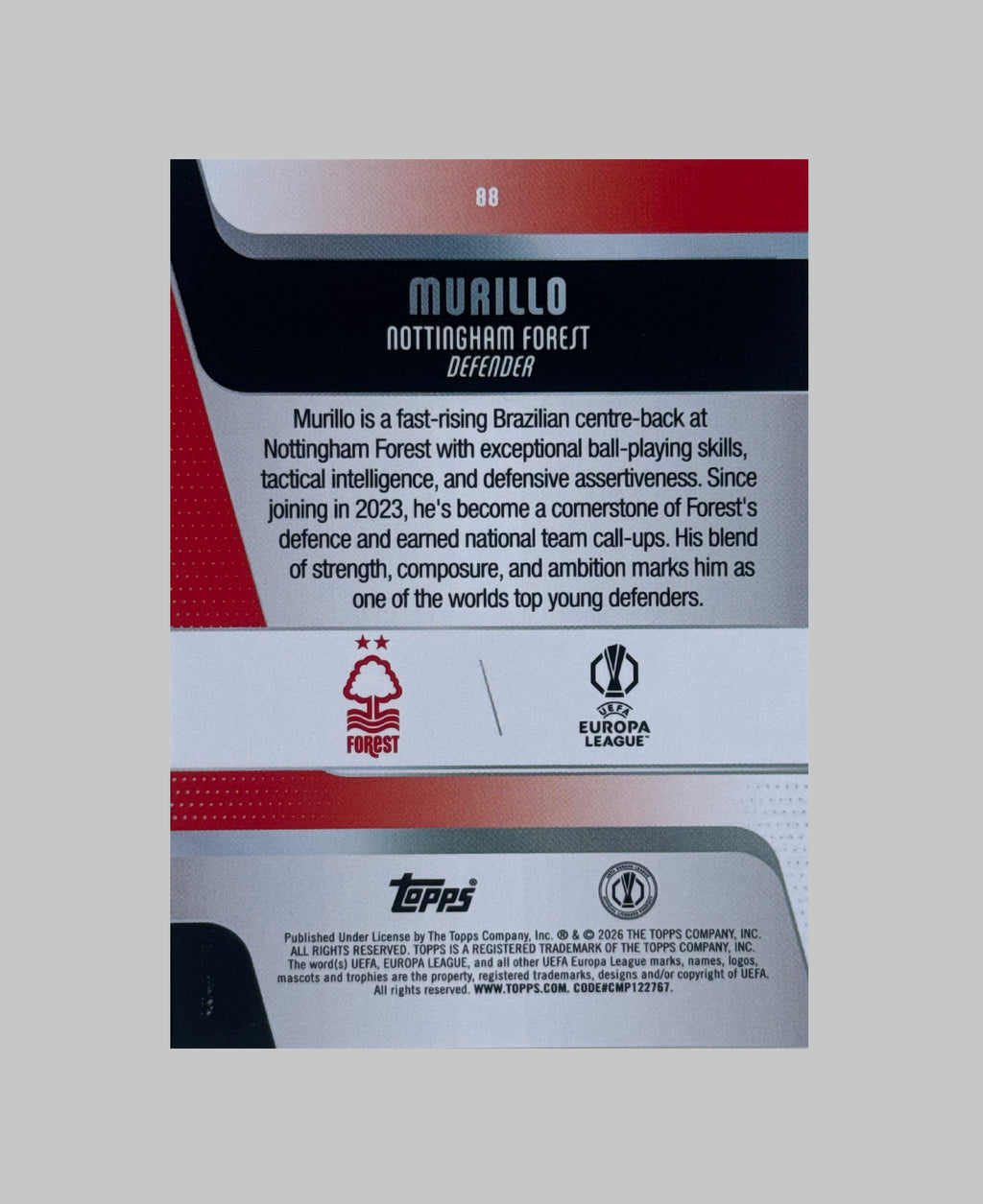 Topps UCC 2025-26 Murillo 225/250