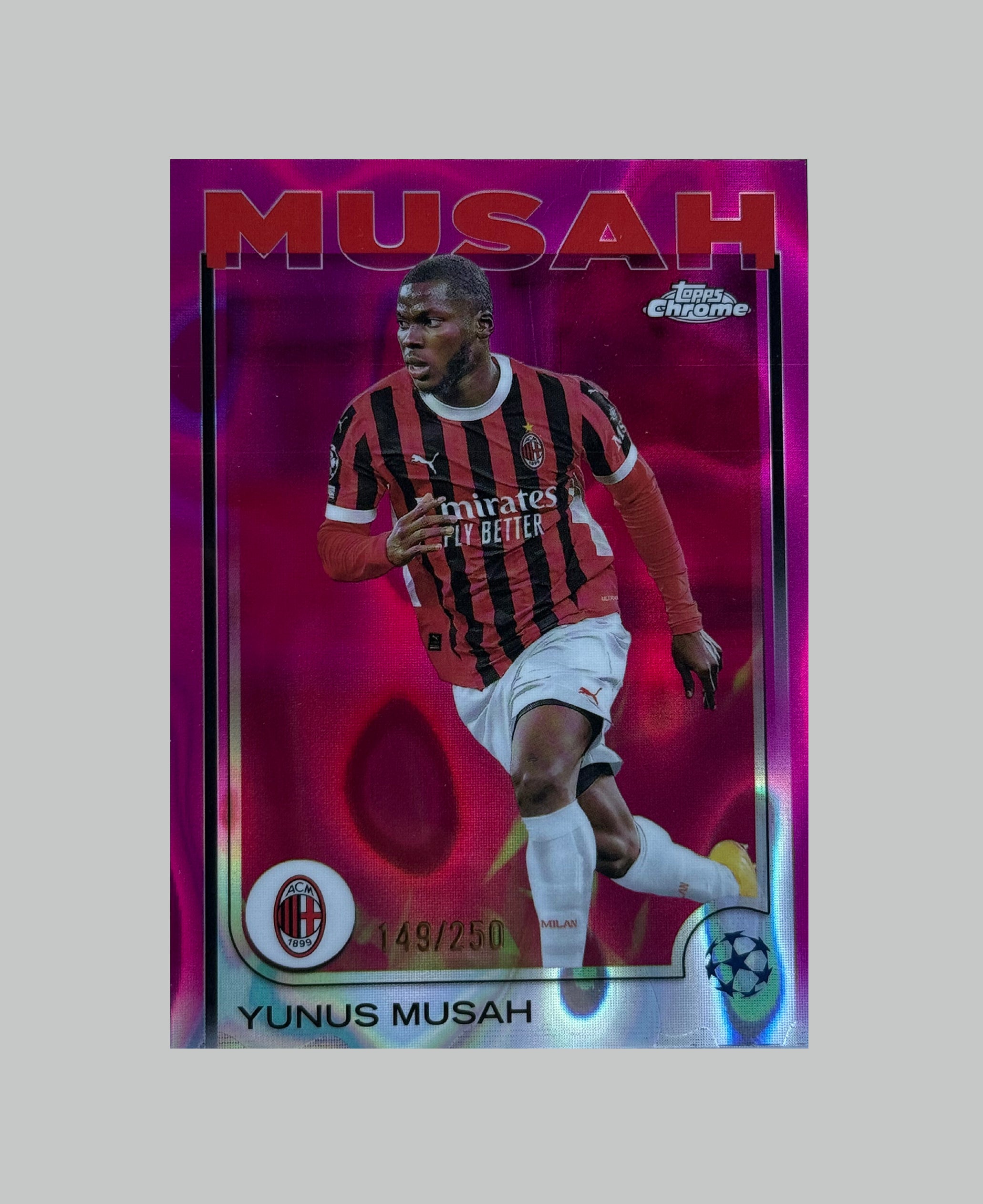 Topps Chrome UCC 2024-25 Yunus Musah 149/250