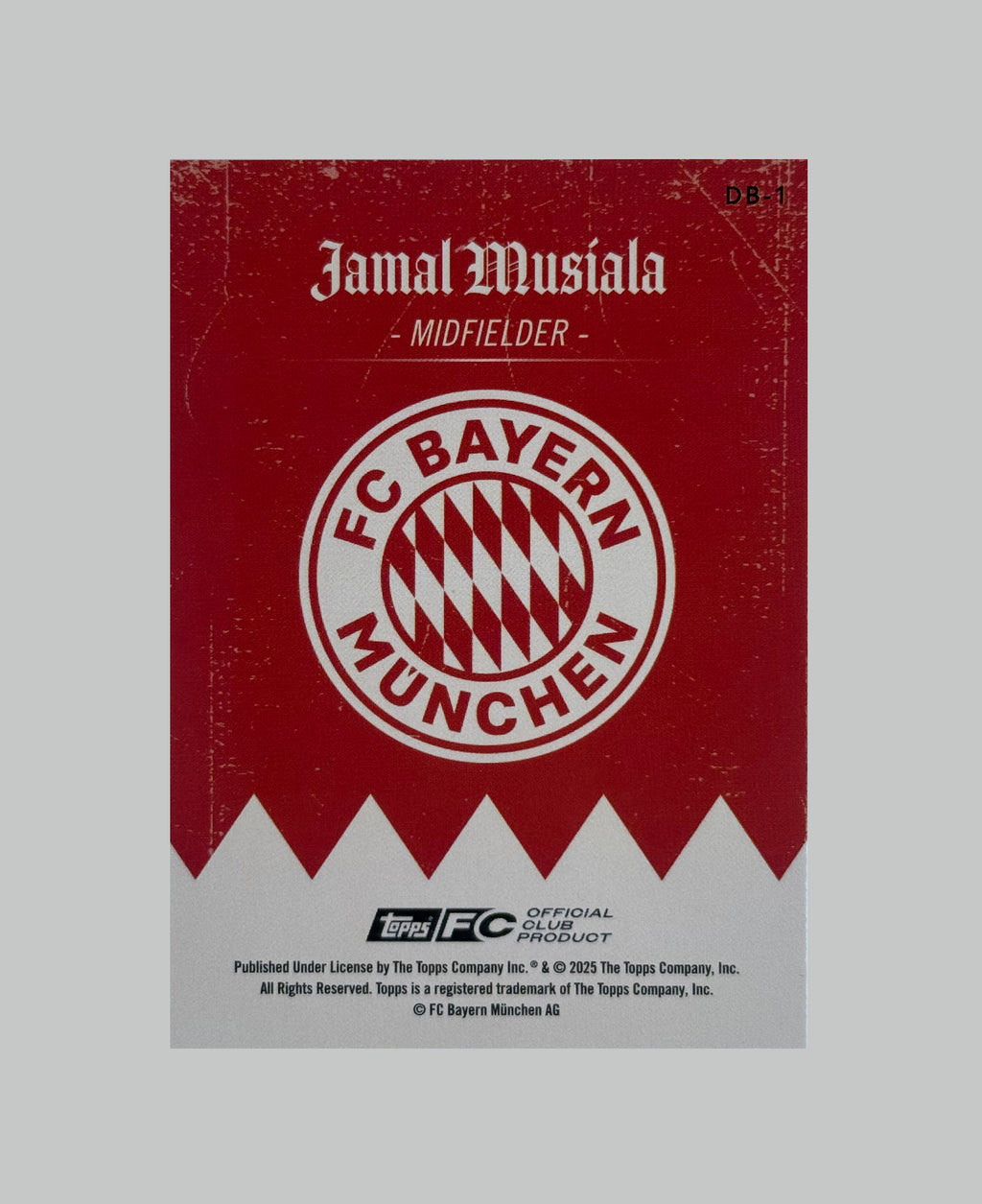 Topps Bayern Munich Team Set 2024-25 Jamal Musiala 50/75
