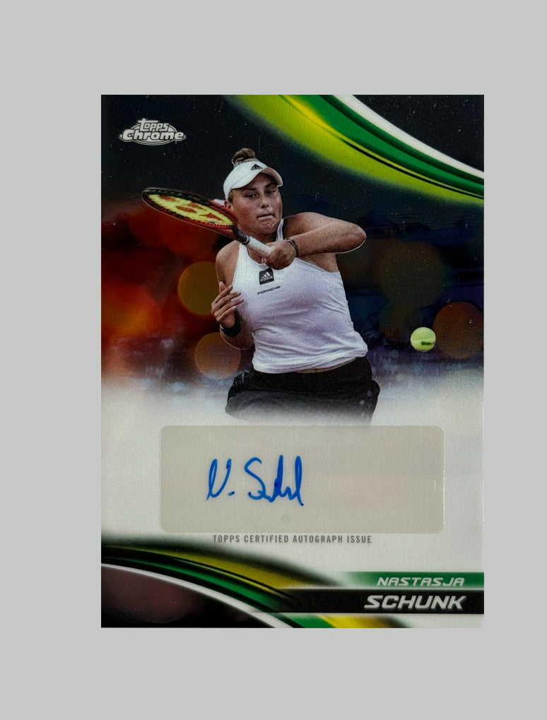 Topps Chrome Tennis 2025 Nastasja Schunk Auto