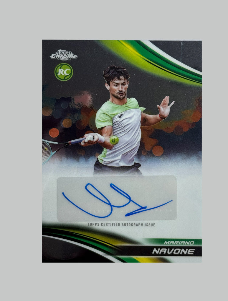 Topps Chrome Tennis 2025 Mariano Navone (RC) Auto