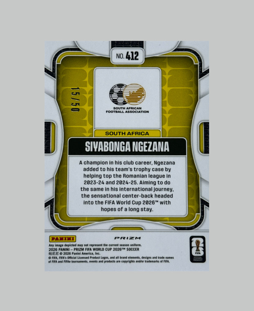 Panini Prizm World Cup 2026 Siyabonga Ngezana (RC) 15/50