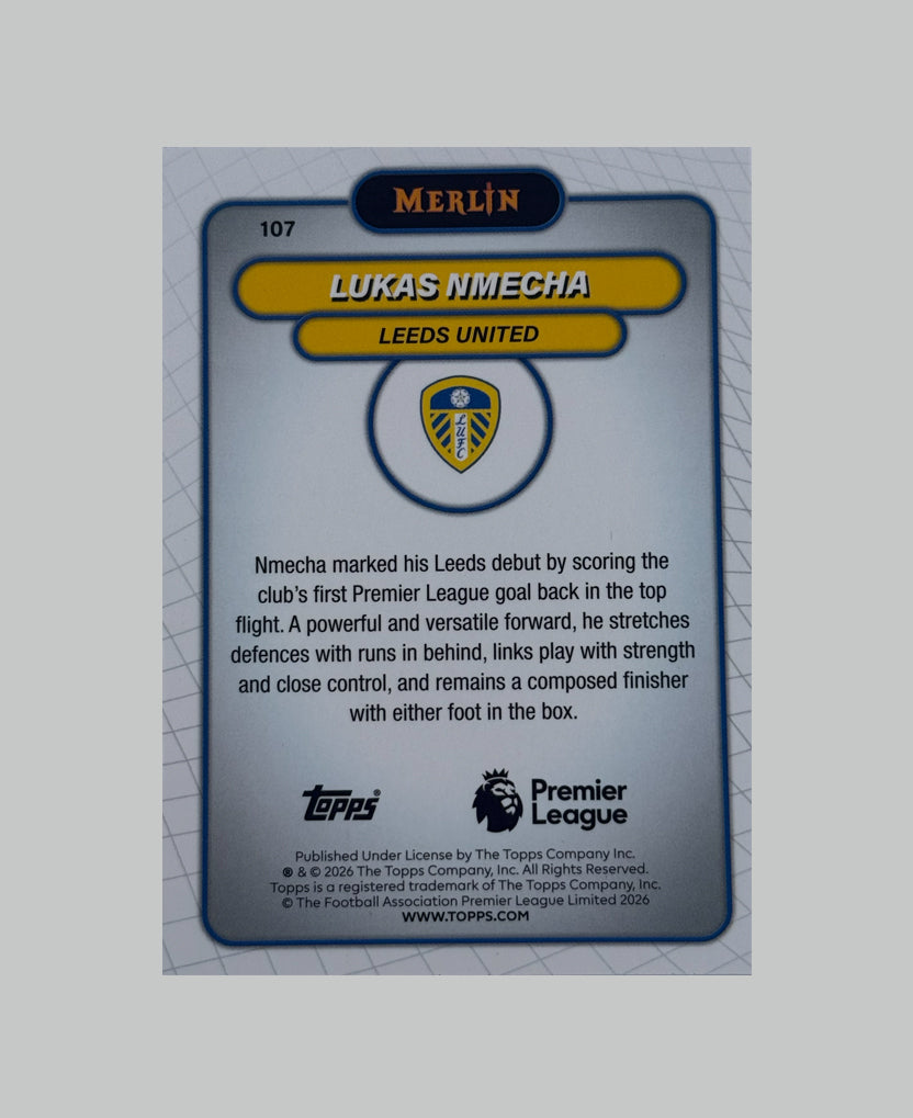 Topps Merlin Premier League 2025-26 Lukas Nmecha 092/150