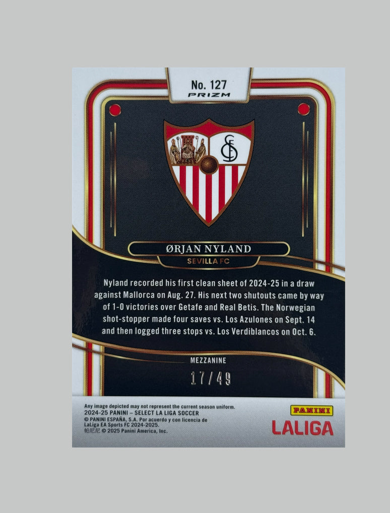 Panini Select La Liga 2024-25 Orjan Nyland 17/49