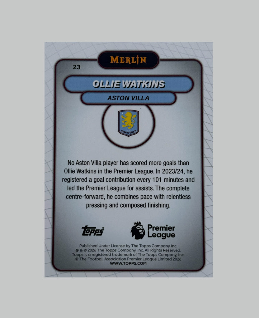 Topps Merlin Premier League 2025-26 Ollie Watkins 082/250