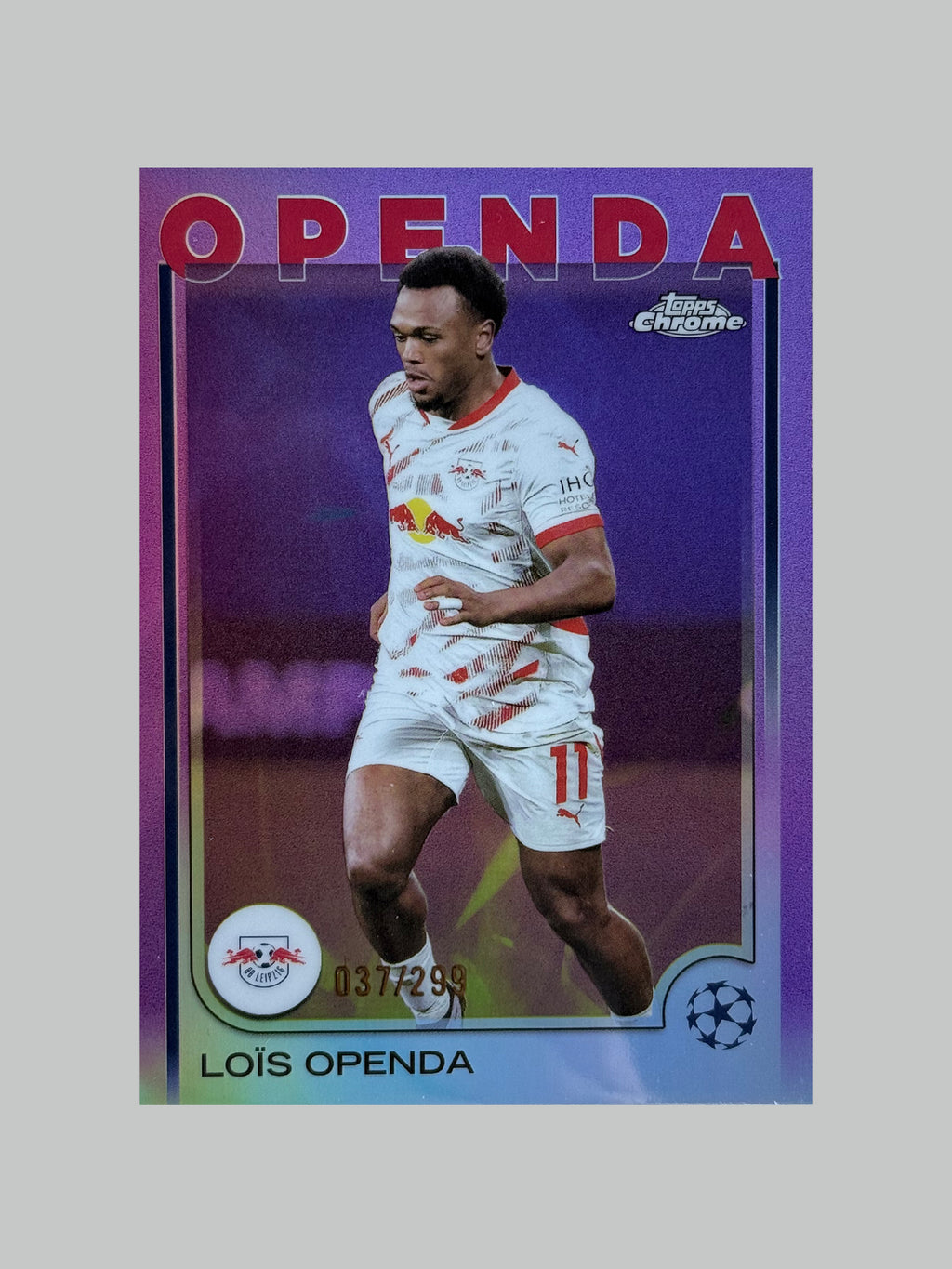 Topps Chrome UCC 2024-25 Lois Openda 037/299