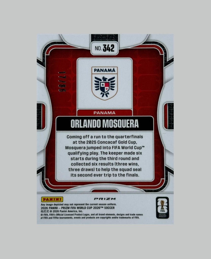 Panini Prizm World Cup 2026 Orlando Mosquera (RC) 17/86